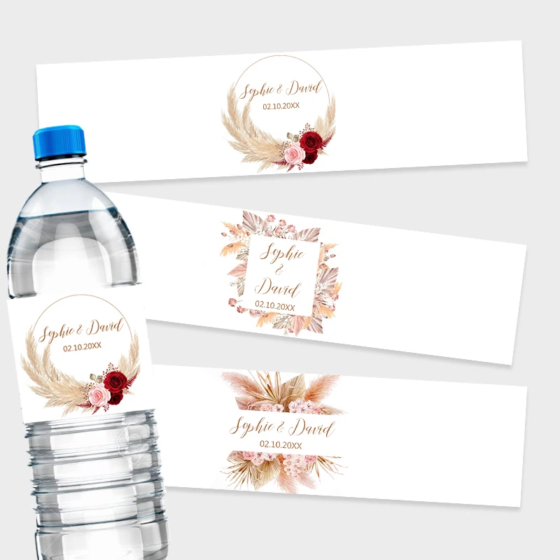30pcs Pampas 잔디 디자인 병 랩 스티커 결혼 - Zwitsal Baby Products 리뷰 및 가격