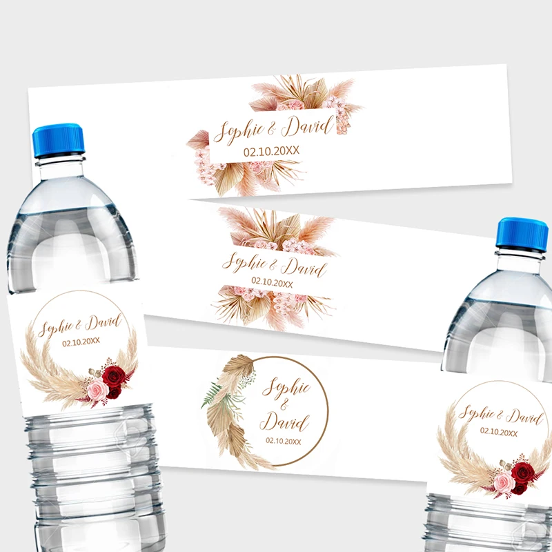 30pcs Pampas 잔디 디자인 병 랩 스티커 결혼 - Zwitsal Baby Products 리뷰 및 가격